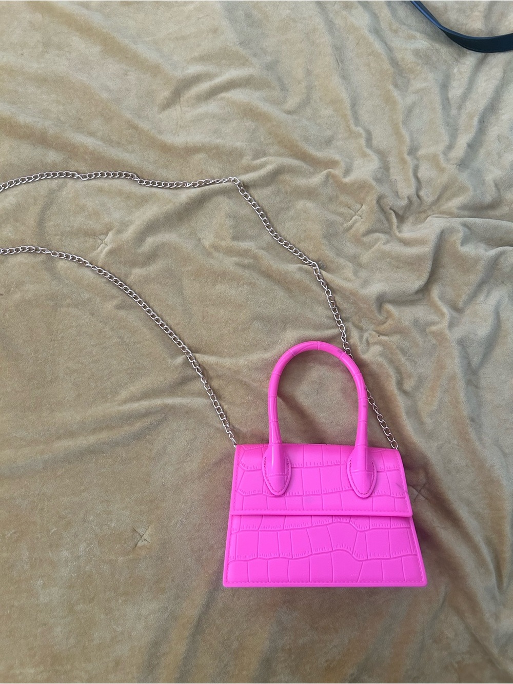 Hot Pink Micro Crossbody Jelly Purse — Women’s Bag